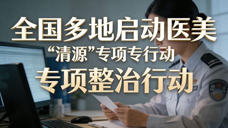 全国多地启动医美&ldquo;清源&rdquo;专项整治行动